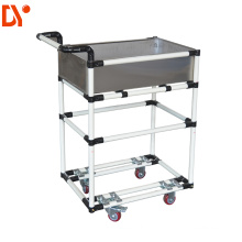 DY-T241   Workshop Trolley Industrial Lean Pipe Tote cart Handpush Trolley